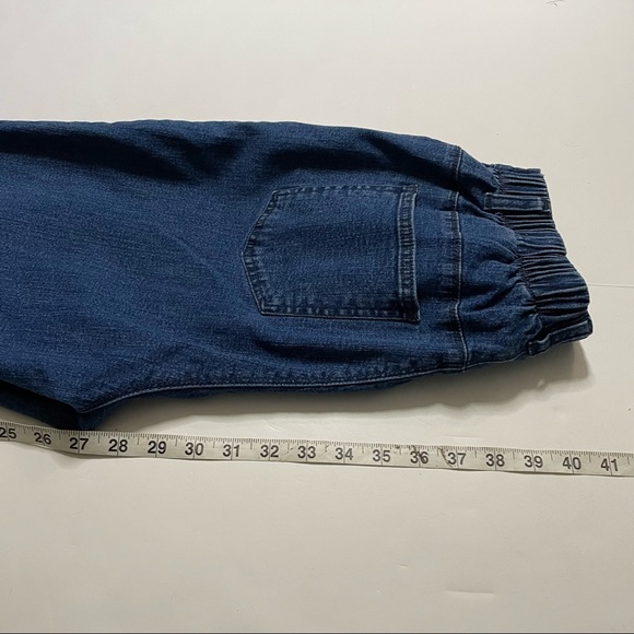 D & Co. Denim & Company Vintage Style Y2K Grandma Mom Jeans Elastic Waistband Md - Picture 8 of 8
